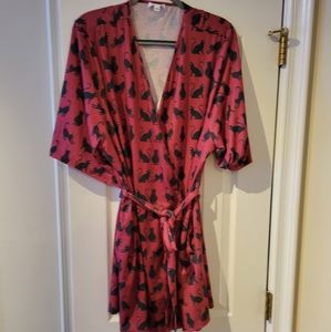 Cat Print Bathrobe